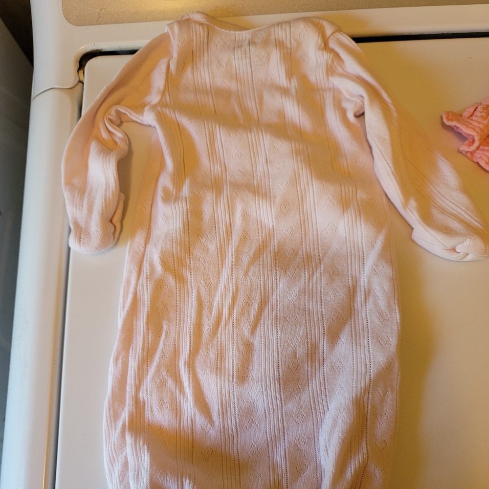 Carter's NB long sleeve gown
